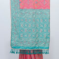 Pink Bandhani Print Saree with Green Traditional Rajasthani Ethnic Wear - Mangaldeep NX