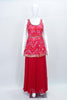 Pink Bandhani Printed With Mirror and Zari Sharara Set With Dupatta for Party Wear - Mangaldeep NX