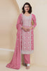 Pink Designer Chinon Straight Cut Salwar Kameez - Mangaldeep NX