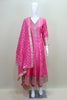 Pink Embroidered Anarkali Suit Set Traditional Festive Wear with Dupatta - Mangaldeep NX