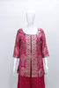 Pink Embroidered Party Wear Sharara Suit Set - Mangaldeep NX