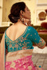 Pink Woven Design Banarasi Silk Saree with Gold Zari Work - Mangaldeep NX