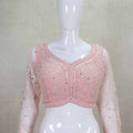 Pleasant Light Pink Georgette Lehenga Choli with Sequin Embroidery - Mangaldeep NX