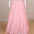 Pleasant Light Pink Georgette Lehenga Choli with Sequin Embroidery - Mangaldeep NX