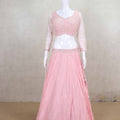 Pleasant Light Pink Georgette Lehenga Choli with Sequin Embroidery - Mangaldeep NX