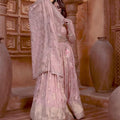 Designer Pink Embroidered Silk Lehenga Choli with Dupatta