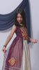 Stylish Maroon Georgette Bandhani Print Embroidered Indo Western Lehenga Choli