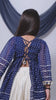 Cute Navy Blue Cotton Bandhani Print Indo Western Lehenga Choli for Girls with Dupatta