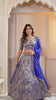 Majestic Royal Blue Brocade Designer Lehenga Choli with Jacquard and Weaving Work