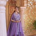 Mesmerizing Teal Green Rangoli Silk Designer Lehenga Choli with Embroidered Blouse and Shrug Style Dupatta
