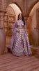 Lavender Silk Bridal Lehenga Choli with Zari and Sequin Embroidery