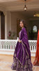 Stylish Purple Vichitra Silk Embroidered Designer Lehenga Choli Set with Dupatta for Wedding