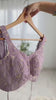 Mauve Organza Silk Saree with Golden Embroidered Border