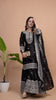 Elegant Black Embroidered Sharara Suit for Women