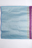 Purple and Teal Digital Printed Pashmina Silk Saree with Traditional Motifs and Tassel Accents - Mangaldeep NX