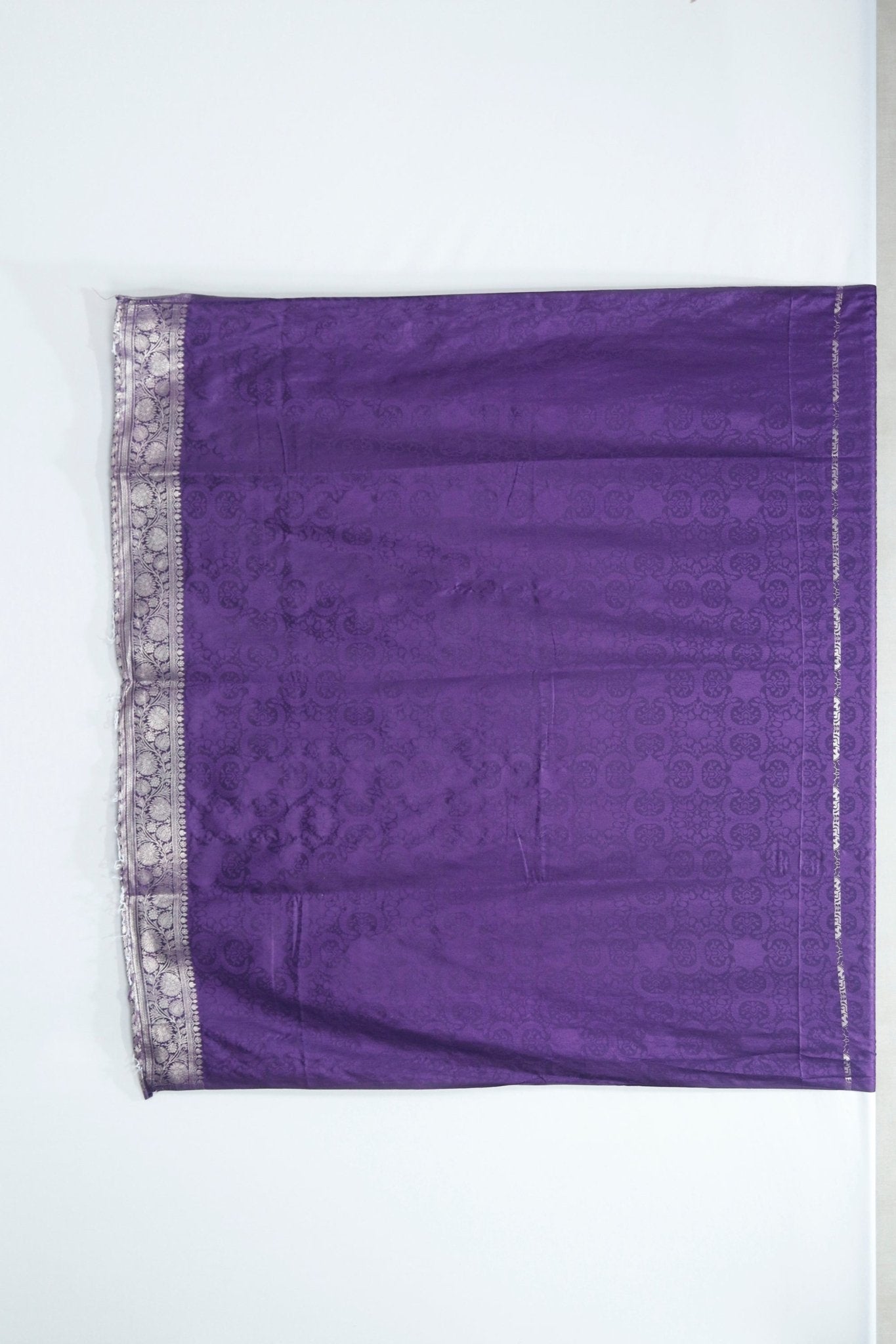 Purple Banarasi Silk Saree with Multicolor Zari Weaving and Ornate Rich Pallu - Mangaldeep NX