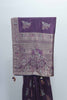 Purple Bangalori Silk Saree with Zari Woven Pallu and Traditional Peacock - Elephant Motifs - Mangaldeep NX
