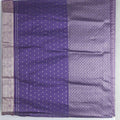 Purple Bangalori Silk Saree with Zari Woven Pallu and Traditional Peacock - Elephant Motifs - Mangaldeep NX