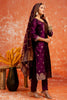 Purple Cotton Blend Straight Suit Set with Zari Embroidery and Dupatta - Mangaldeep NX