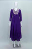 Purple Embroidered Cotton Straight Suit Set with Printed Dupatta - Mangaldeep NX