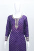 Purple Embroidered Salwar Suit with Floral Printed Dupatta for Women Festive Ethnic Wear - Mangaldeep NX