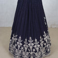 Purple Embroidered Wedding Lehenga Choli with Dupatta - Mangaldeep NX
