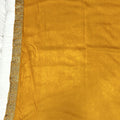 Radiant Mustard Yellow Silk Saree with Golden Elephant Zari Work - Mangaldeep NX