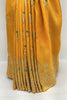 Radiant Mustard Yellow Silk Saree with Golden Elephant Zari Work - Mangaldeep NX