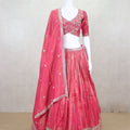 Radiant Rani Pink Embroidered Lehenga Choli - Mangaldeep NX