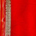 Radiant Red Banarasi Silk Saree with Zari Weaving - Mangaldeep NX