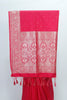 Radiant Red Banarasi Silk Saree with Zari Weaving & Tassel Border – Bridal & Festive Traditional Wear - Mangaldeep NX