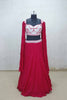 Rani Embroidered Lehenga Set with Crushed Dupatta and Sweetheart Neck Blouse - Mangaldeep NX
