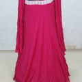 Rani Embroidered Lehenga Set with Crushed Dupatta and Sweetheart Neck Blouse - Mangaldeep NX