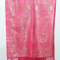 Rani Pink Banarasi Silk Saree with Intricate Gold Zari Weaving and Rich Pallu - Mangaldeep NX
