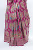 Rani Pink Banarasi Silk Saree with Peacock Gold Zari Pallu with Tassels - Mangaldeep NX