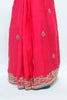 Rani Pink Silk Saree with Intricate Zari Embroidery and Heavy Border - Mangaldeep NX