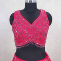 Ravishing Rani Sequin Embroidered Lehenga Choli with Georgette Dupatta - Mangaldeep NX