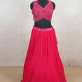 Ravishing Rani Sequin Embroidered Lehenga Choli with Georgette Dupatta - Mangaldeep NX