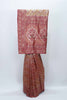 Red and Maroon Kanjivaram Silk Saree with Heavy Zari Woven Pallu - Mangaldeep NX