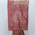 Red and Maroon Kanjivaram Silk Saree with Heavy Zari Woven Pallu - Mangaldeep NX