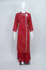 Red Bandhani Sharara Set for Women Dupatta Festive Ethnic Wear - Mangaldeep NX