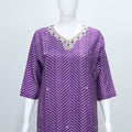 Royal Purple Banarasi Silk Suit Set with Zari Weaving and Dupatta - Mangaldeep NX