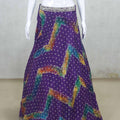 Royal Purple Bandhani Printed Lehenga with Heavy Embroidered Blouse and Dupatta - Mangaldeep NX