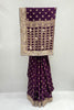 Royal Purple Designer Silk Saree with Golden Zari Embroidery - Mangaldeep NX