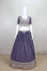 Royal Purple Embroidered Lehenga Choli with Mirror and Thread Work - Mangaldeep NX