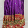 Royal Purple Silk Saree - Mangaldeep NX