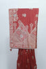 Rust Orange Bangalori Silk Saree with Silver Zari Floral Embroidery and Beaded Tassel Pallu - Mangaldeep NX