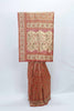 Rust Orange Kanjivaram Silk Saree with Cream Zari Woven Pallu - Mangaldeep NX
