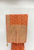 Rust Orange Silk Saree with Gold Zari Embroidery - Mangaldeep NX