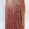 Rust Red Banarasi Bandhani Saree with Rich Pallu - Mangaldeep NX
